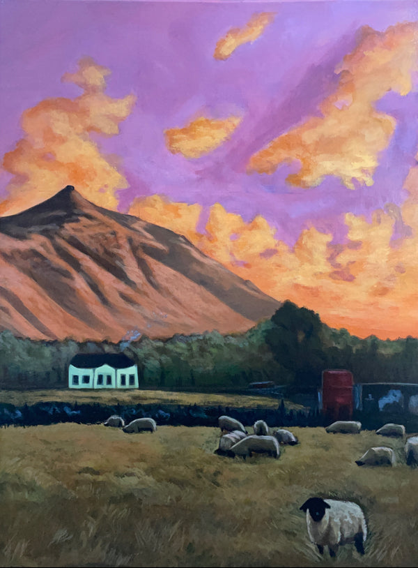 “Mollys Sheep” - Original 24x18 painting- Acrylic 2023