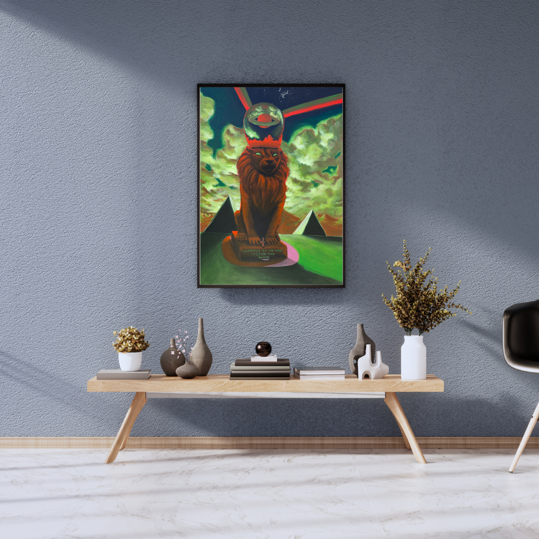 “Worthy is he who wields thy blade” Original 24x18 - Acrylic 2022