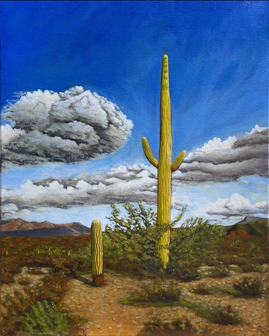 “Daytime Nap” Original 20x16 Painting - Acrylic 2024